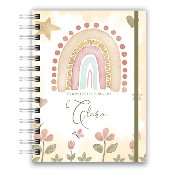 Caderneta de Saúde - Arco Iris Boho