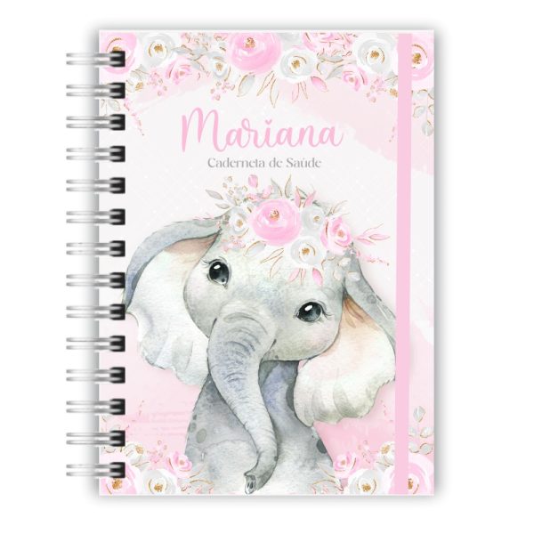 Caderneta de Saúde - Elefante Aquarela