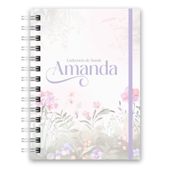 Caderneta de Saúde - Floral Lavanda