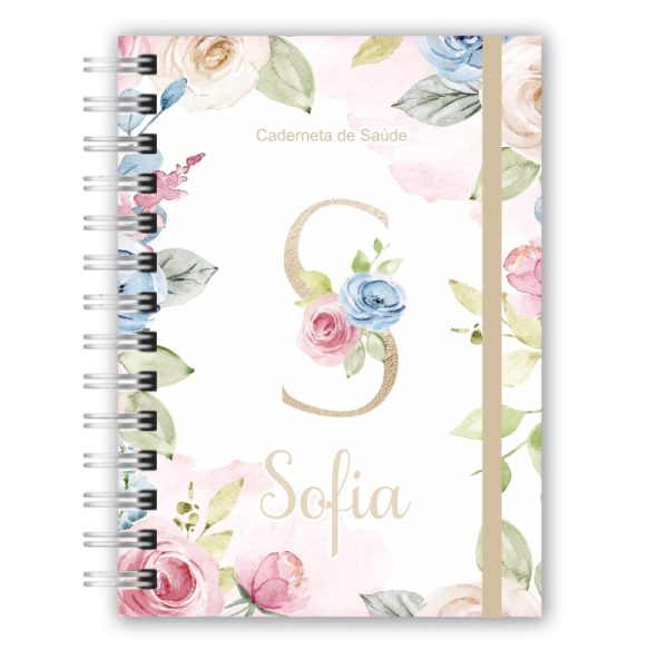 Caderneta de Saúde - Floral Sofia