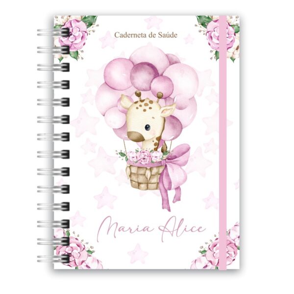 Caderneta de Saúde - Girafinha Floral