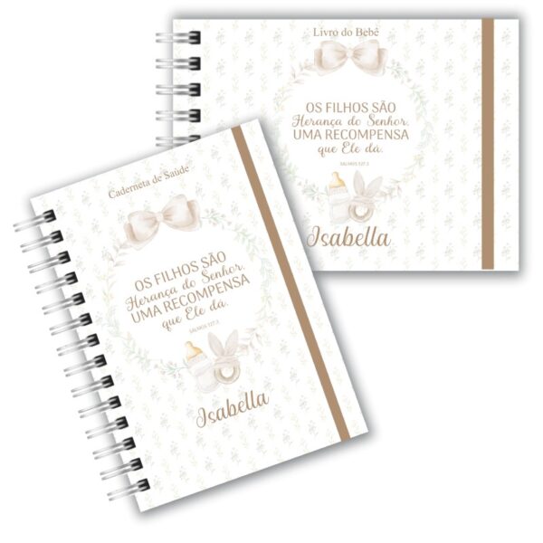 Caderneta de Saúde com Livro do Bebê - Herança do Senhor Menina