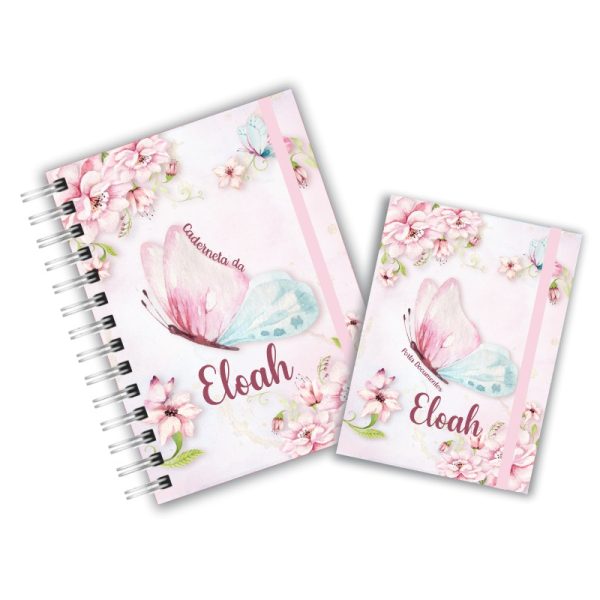 Caderneta de Saúde Com Porta Documentos - Borboleta Floral