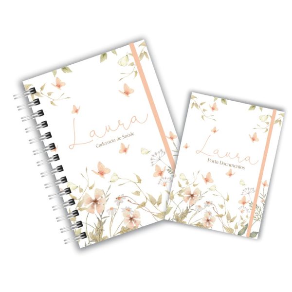 Caderneta de Saúde com Porta Documentos - Floral Laura