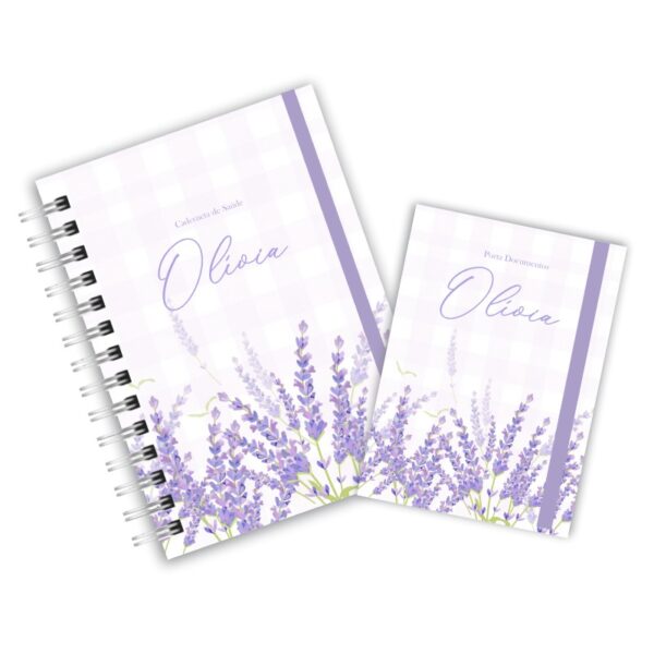 Caderneta de Saúde com Porta Documentos - Jardim Lavanda