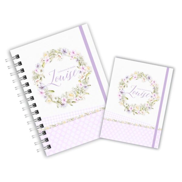 Caderneta de Saúde com Porta Documentos - Neutro Lavanda