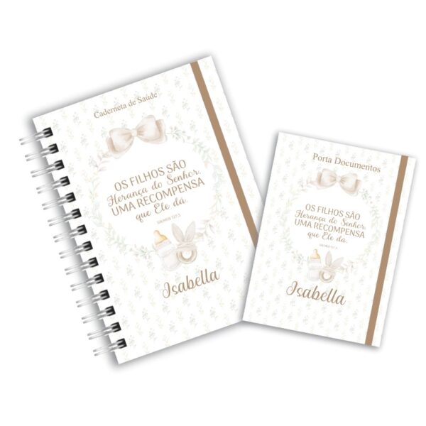 Caderneta de Saúde com Porta Documentos - Herança do Senhor Menina