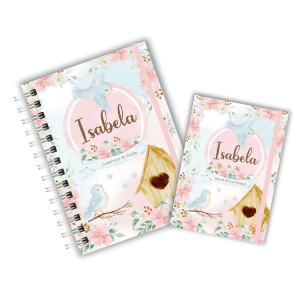 Caderneta de Saúde com Porta Documentos - Jardim da Isabela