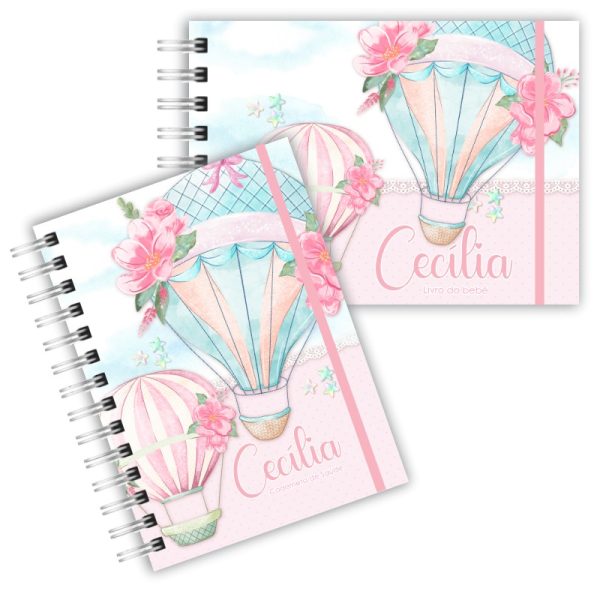 Caderneta de Saúde Com Livro do Bebê - Balão de Ar