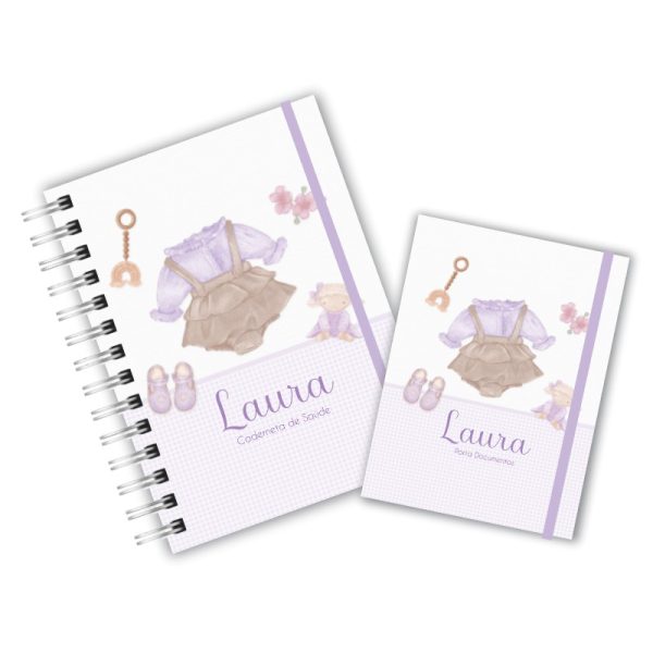 Caderneta de Saúde Com Porta Documentos - Baby Girl