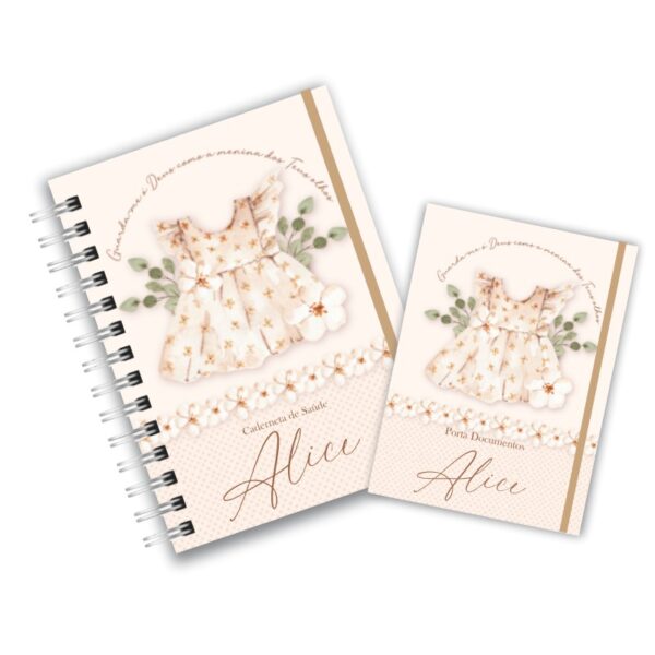 Caderneta de Saúde com Porta Documentos - Menina Cristã