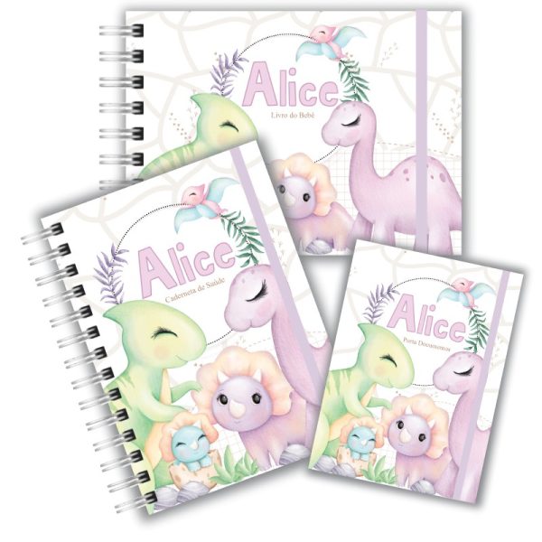 Kit Maternidade Completo - Dino Girl