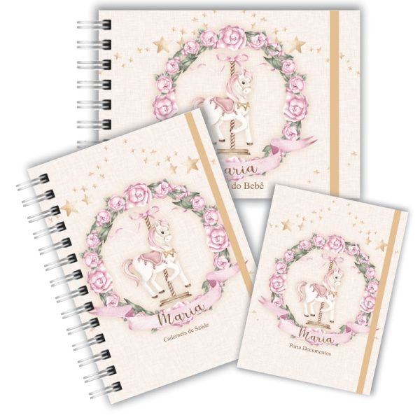 Kit Maternidade Completo - Carrossel Floral