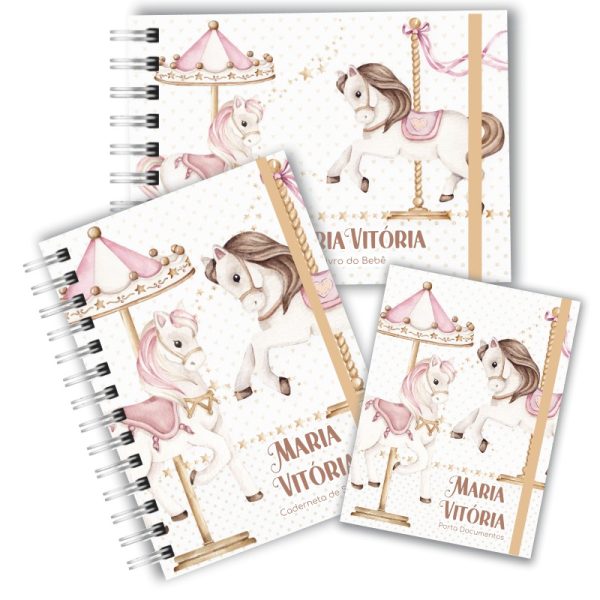 Kit Maternidade Completo - Carrossel Vintage