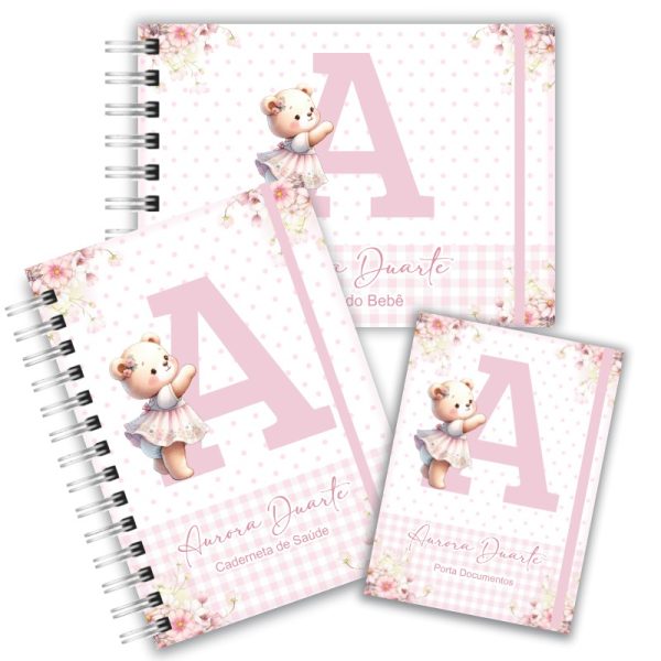 Kit Maternidade Completo - Alfabeto Ursinha