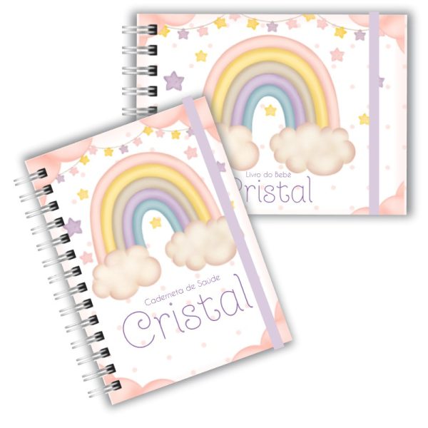Caderneta de Saúde com Livro do Bebê - Chuva de Amor