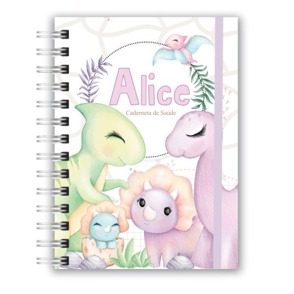 Caderneta de Saúde - Dino Girl