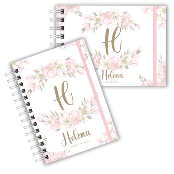 Caderneta de Saúde com Livro do Bebê - Floral Baby