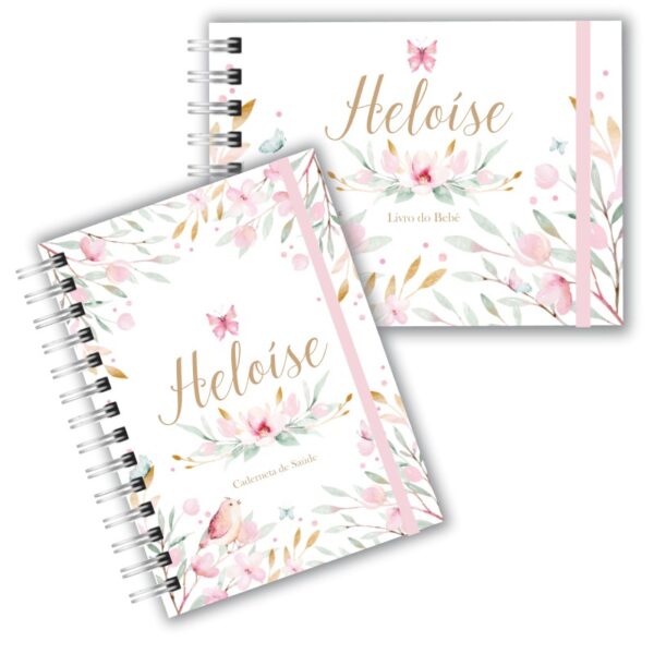 Caderneta de Saúde com Livro do Bebê - Jardim da Heloísa