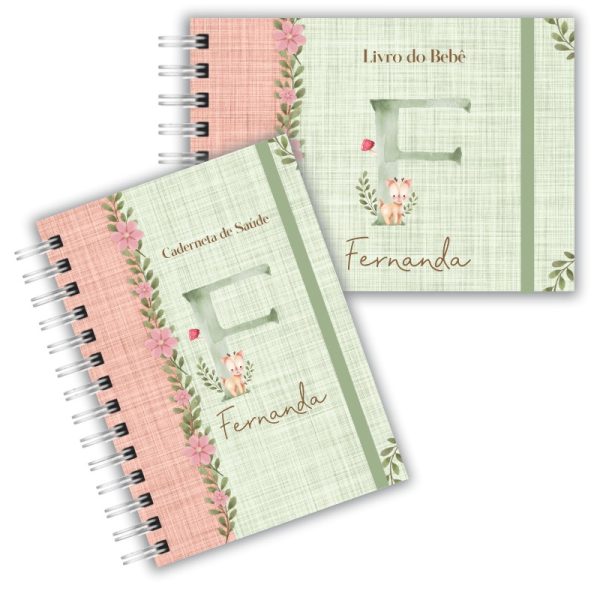 Caderneta de Saúde com Livro do Bebê - Bosque Bichinhos