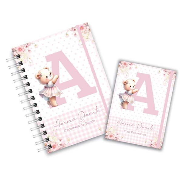 Caderneta de Saúde Com Porta Documentos - Alfabeto Ursinha