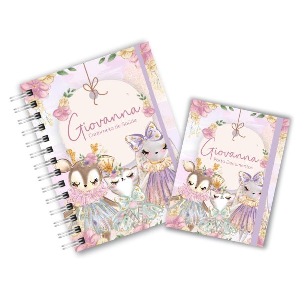 Caderneta de Saúde Com Porta Documentos - Animais Cute