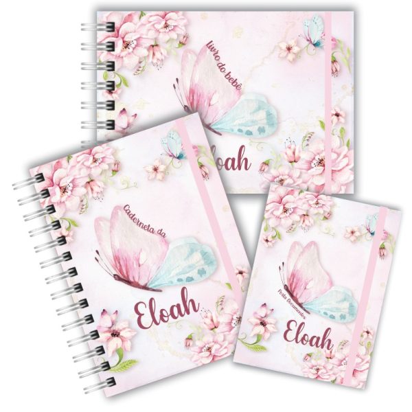 Kit Maternidade Completo - Borboleta Floral