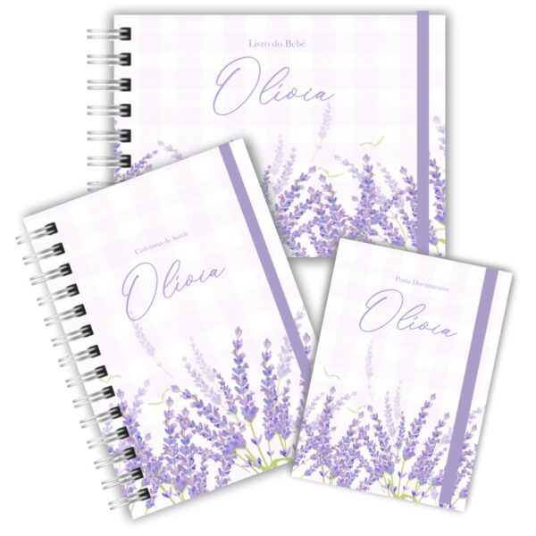 Kit Maternidade Completo - Jardim Lavanda