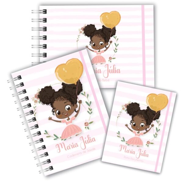 Kit Maternidade Completo - Menina Negra Balão