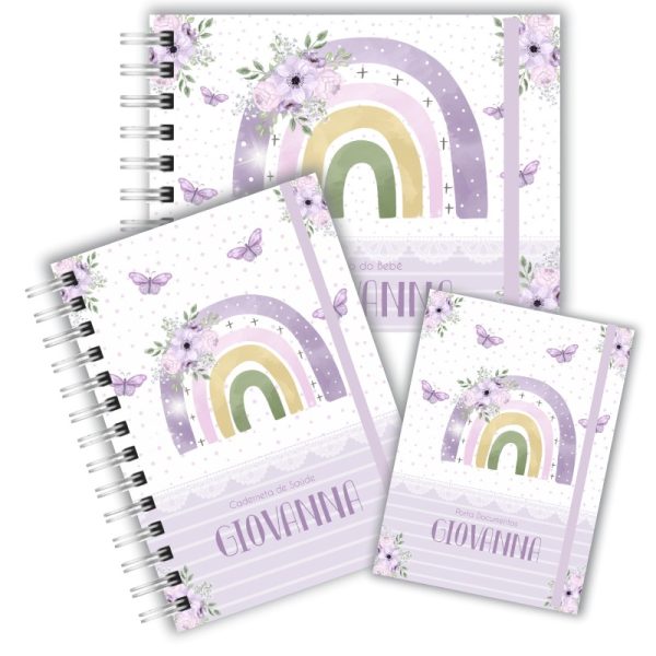 Kit Maternidade Completo -Chuva de Amor Lilás