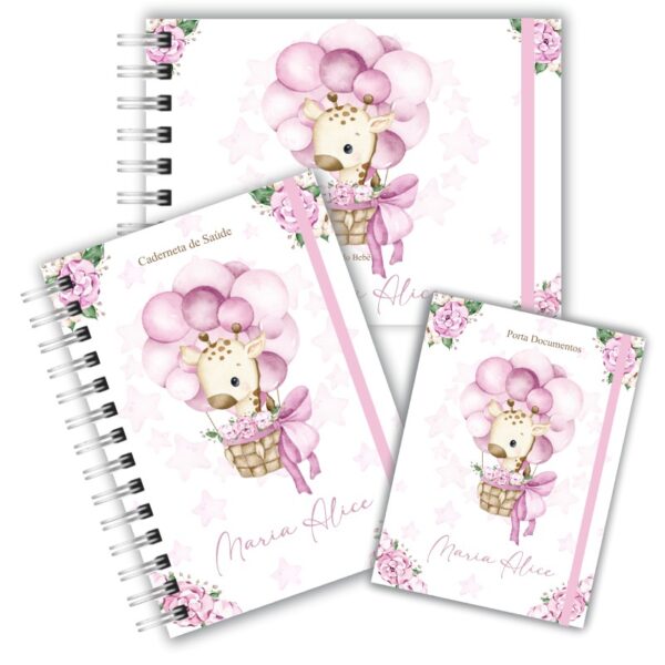 Kit Maternidade Completo - Girafinha Floral