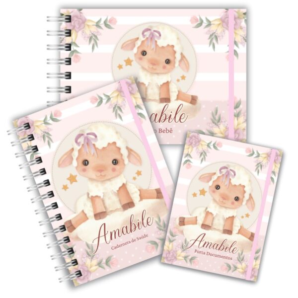 Kit Maternidade Completo - Ovelhinha Aquarela