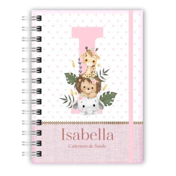 Caderneta de Saúde - Safari Rosa