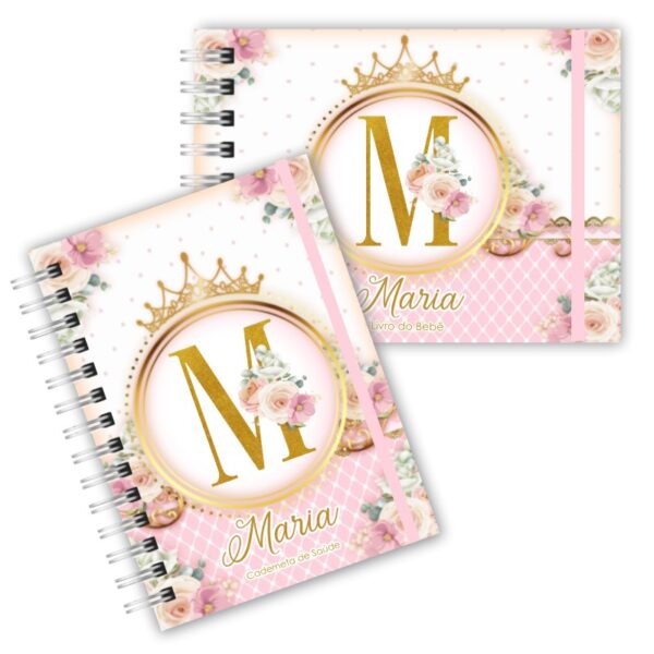 Caderneta de Saúde com Livro do Bebê - Realeza Coroa
