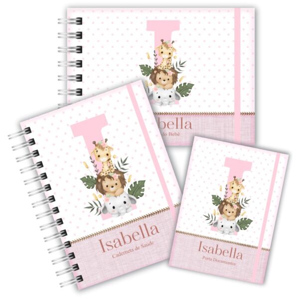 Kit Maternidade Completo - Safari Rosa