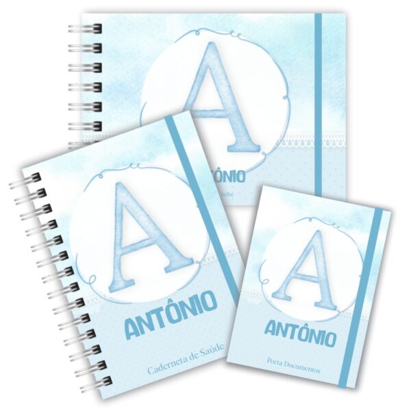 Kit Maternidade Completo - Alfabeto Azul