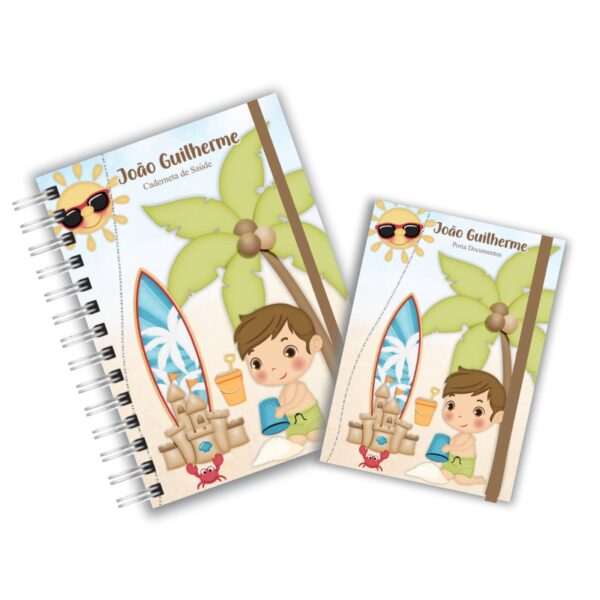 Caderneta de Saúde com Porta Documentos - Praia