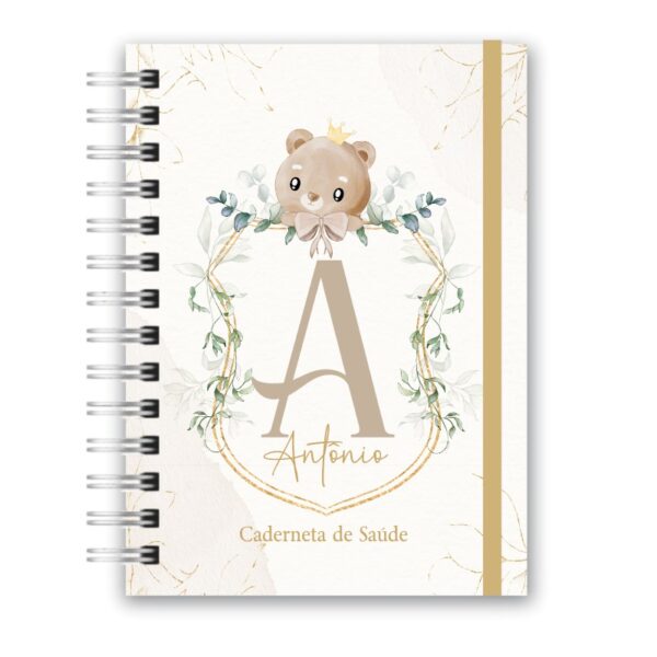 Caderneta de Saúde - Monograma Ursinho