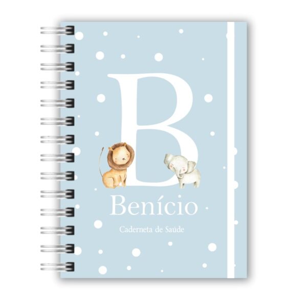 Caderneta de Saúde - Safari Alfabeto Azul