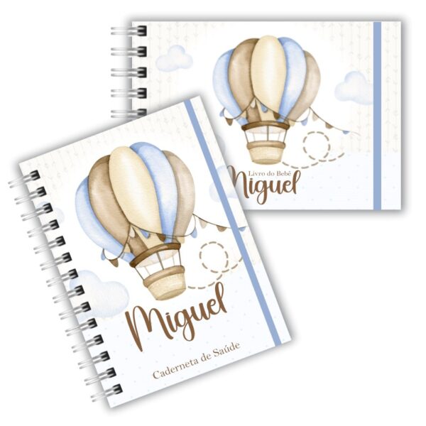 Caderneta de Saúde com Livro do Bebê - Balão de Ar Clean