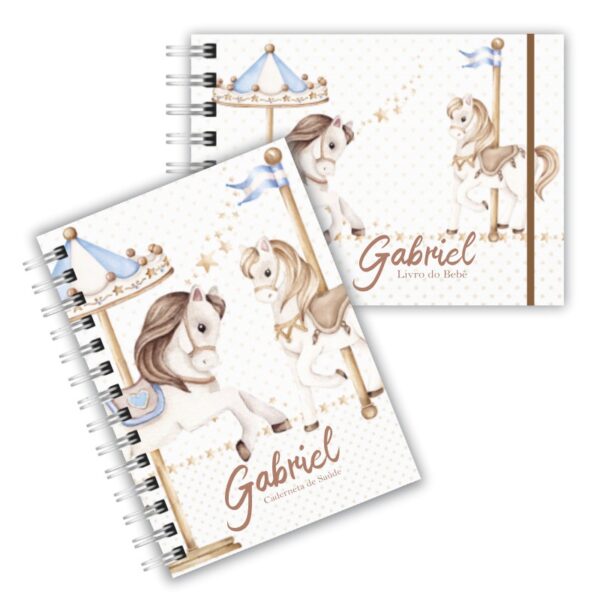 Caderneta de Saúde com Livro do Bebê - Carrossel