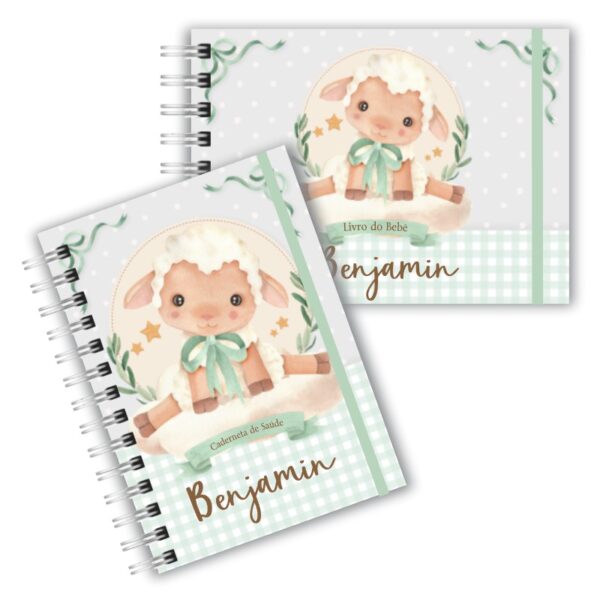Caderneta de Saúde com Livro do Bebê - Carneirinho