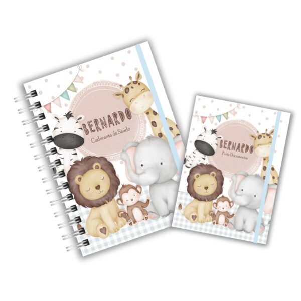 Caderneta de Saúde com Porta Documentos - Animais Cute