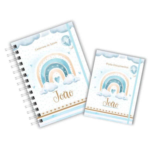 Caderneta de Saúde com Porta Documentos - Arco-Íris Baby