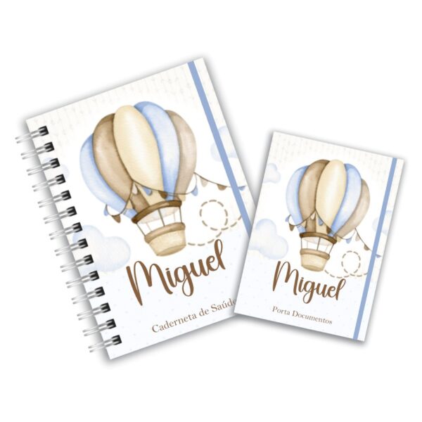 Caderneta de Saúde com Porta Documentos - Balão de Ar Clean