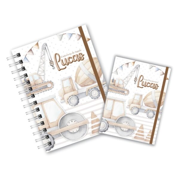 Caderneta de Saúde com Porta Documentos - Carrinhos