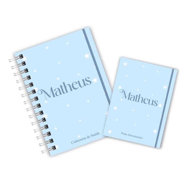 Caderneta de Saúde com Porta Documentos - Estrelinhas