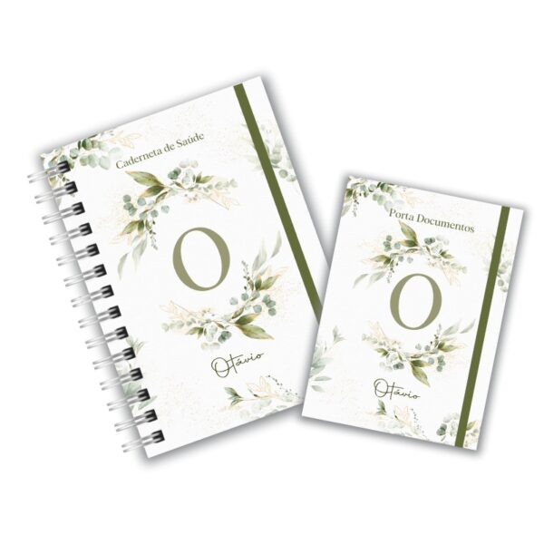 Caderneta de Saúde com Porta Documentos - Minimalista Menino