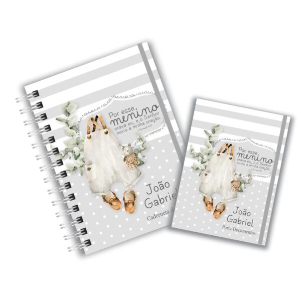 Caderneta de Saúde com Porta Documentos - Por esse Menino eu Orava