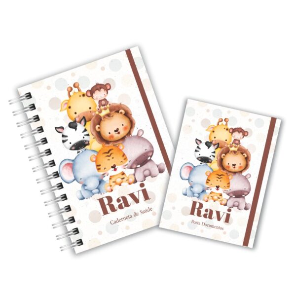 Caderneta de Saúde com Porta Documentos - Safari Baby Collor